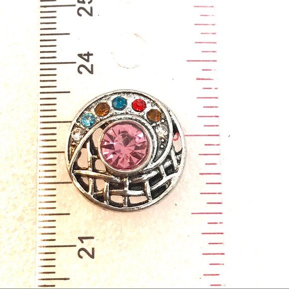 Snap button 20mm Gingersnaps magnolia ASN20 Evil eye protector - Picture 2 of 3